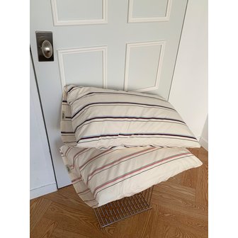 비비홈 [알러쉴드] 비포선셋 스트라이프 알러지케어 60수 고밀도 베개커버 2컬러