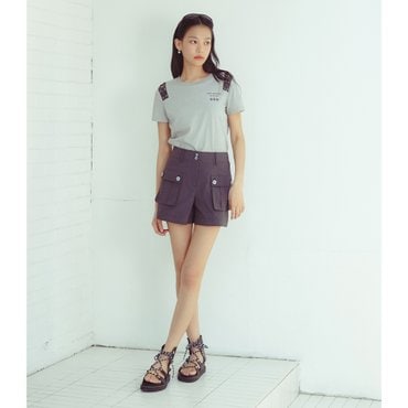 에고이스트 [CAPSULE LINE] 아웃포켓 스티치 숏 팬츠 (ER2WQ660)