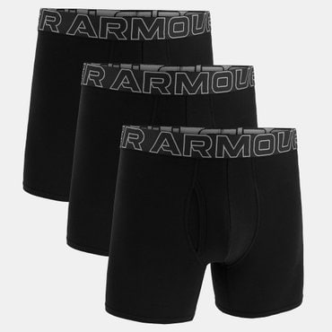 언더아머 (1387425) 언더아머 남성 UA 퍼포먼스 면혼방 6인치 Boxerjock®  드로즈 3장-1팩