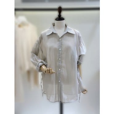 반에이크 사이드 옆 셔링 셔츠 (VB55BLMG04Z)