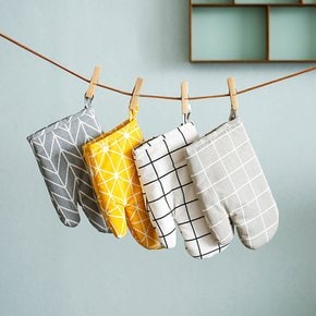 모던 린넨 요리장갑 오븐장갑 주방장갑 냄비손잡이 인테리어