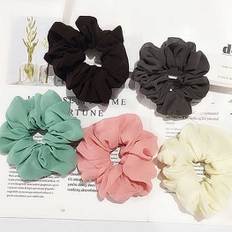 Mujer Daily HAIR ITEM 쉬폰베이직 곱창머리끈 8color