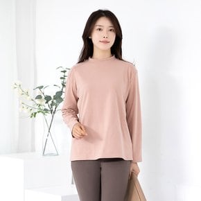 엄마옷 무지라운드 피치기모발열티셔츠 TS411077 중년여성의류/50대/60대/마담/빅사이즈