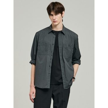 갤럭시라이프스타일 [三無衣服] 나일론 스트레치 오버셔츠  애쉬 (GC5264S144)