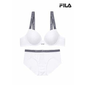 체크JQ 데님 화이트 브라 팬티 세트  FI4BAF2652FWHI 2SKU _P357265400