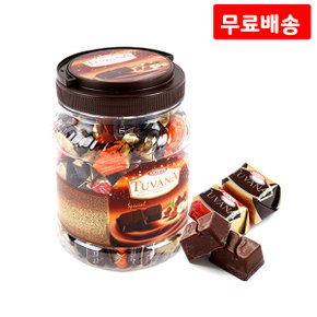 타야스 투바나 초콜릿 통 1kg X 1 파우치 개별포장 미니초콜릿 간식 과자