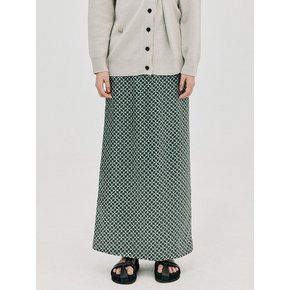 Silky Long Skirt_Dark Green