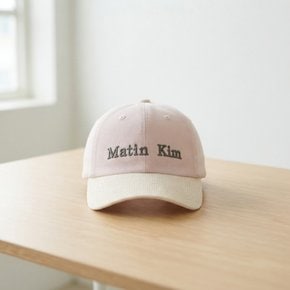 마뗑 클래식 로고 코듀로이 브림 볼캡  MK2600HT031MPK
