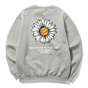 BIG DAISY LOGO 크루넥 맨투맨(그레이)