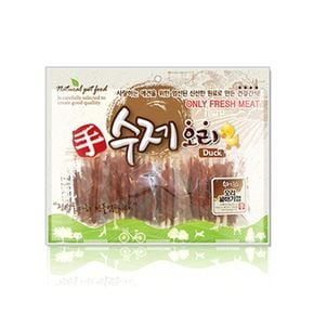 개간식식품 강아지뼈 수제 오리꽈배기 애완견껌 400g