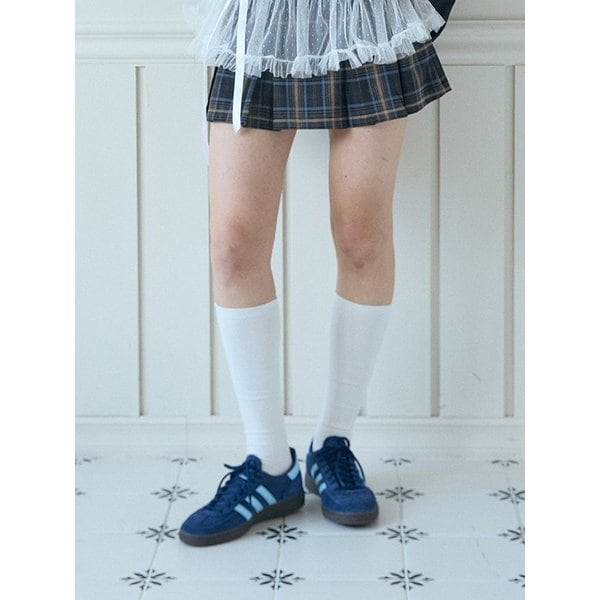 [2EA 1SET] BASIC KNEE HIGH SOCKS_IVORY