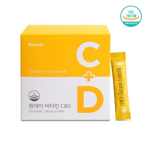 원데이 비타민C&D 200포(2g x 100포 x 3박스)