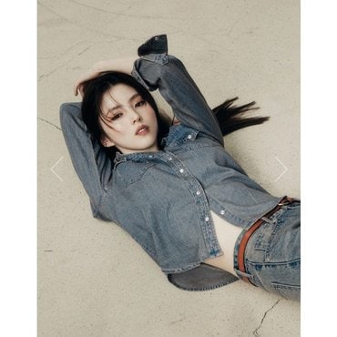 지오다노 여 데님 긴팔 셔츠345906