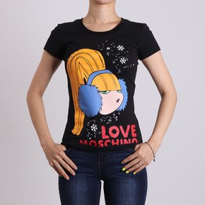 러브모스키노 러브 티셔츠 블랙 W4B194PE1698 LOVE T-SHIRT