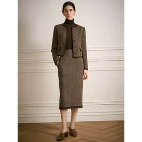 YY_Old money style wool skirt