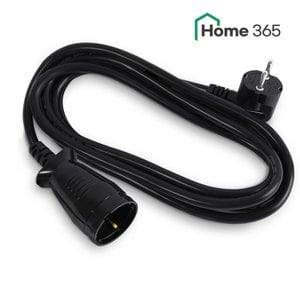 Home365 홈365 국산 고용량 전기연장선 1구 멀티탭 10m (원형) 블랙 / 캠핑용 에어컨 고전압 연결선