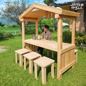 포장마차 테이블 지붕형 야외 평상 정자 파고라 정원 카페 옥상 테라스 원두막