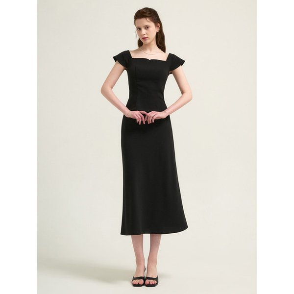 [SET] Sharon Blouse + Skirt [Black]