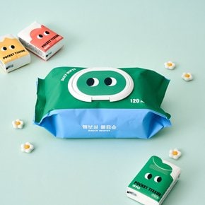 아이팝 엠보싱 물티슈 120매 캡형