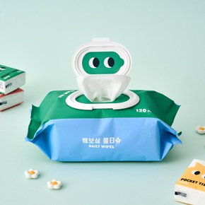 아이팝 엠보싱 물티슈 120매 캡형