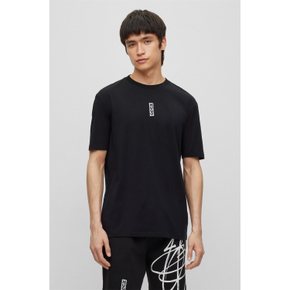 [30프로 할인][FA23] 릴렉스핏 마커 로고 티셔츠 블랙(50493996001)