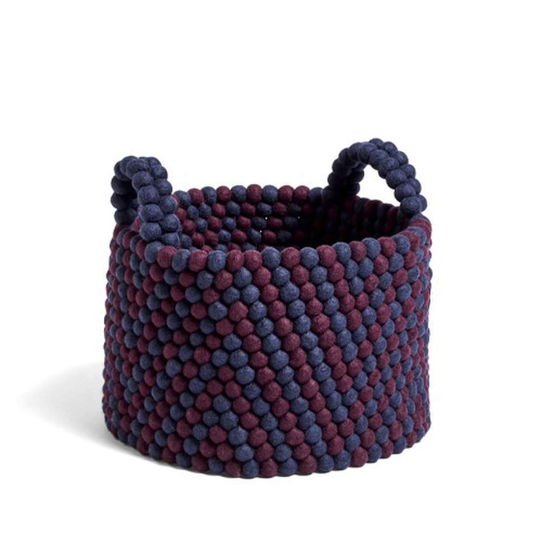 헤이 HAY Bead basket with handle 비드 바스켓 버건디 셰브론, 믿고 사는 즐거움