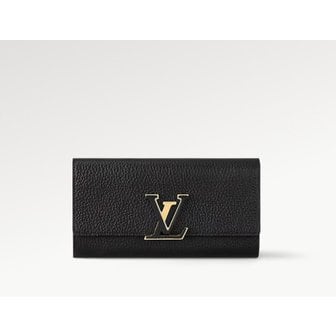 LOUIS VUITTON 백화점AS가능  여성 장지갑 카퓌신 월릿 토뤼옹 블랙 핑크 M61248 M61248