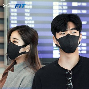 KF94 연예인 패션 황사마스크 FIT 블랙 30매 -개별 포장 새부리형 미세먼지마스크 비말차단 일회용 마스크