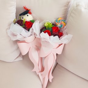 트윙키 빅 리본 비누꽃다발 유치원 졸업 학예회 재롱잔치 생일선물