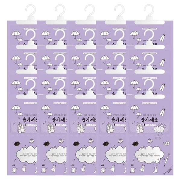 [습기제로] 제습제 습기제거제 옷걸이형 200g 20개