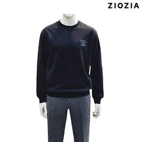 라운드넥 기모 맨투맨 티셔츠 ADF1TR1902_BK