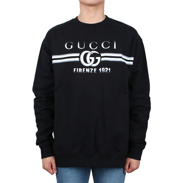 [시흥점] 25FW GG 프린트 저지 코튼 맨투맨 (784413 XJGKQ 1152)