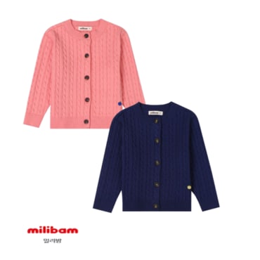밀리밤 [25년 봄신상 첫 세일!] 보들 케이블 가디건 MLCK25260