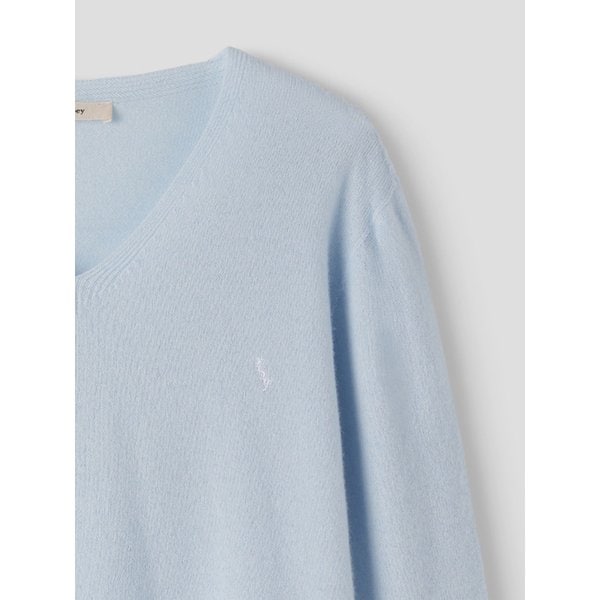 홀가먼트 울 브이넥 니트(Skyblue)