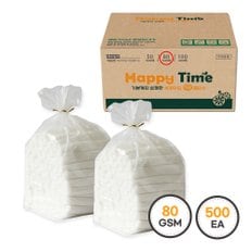  그린위생 업소용 덕용물티슈 해피타임 80g 500매