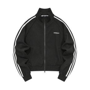 SP CIRCLE LOGO  LINE TRACK JACKET-BLACK