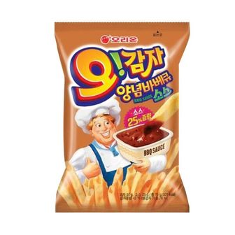  오리온 오감자찍먹 양념바베큐맛 소스 50g x 16개 / 감자 감자과자 감자스낵 감자맛과자 바삭 고소 바베큐소스 바베큐 담백한