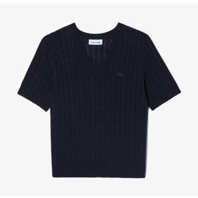 [시흥점] 여성 케이블 반팔 브이넥 스웨터 AF350E-55G