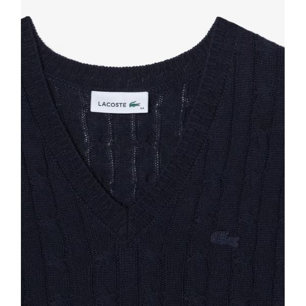 [시흥점] 여성 케이블 반팔 브이넥 스웨터 AF350E-55G