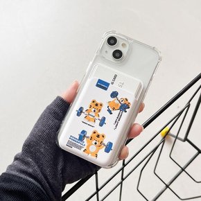 /더나인몰 pattern hey tiger gym [맥세이프 카드슬롯]