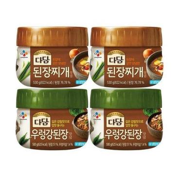  다담 된장찌개 530g 2개 + 우렁강된장 500g 2개