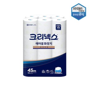 크리넥스 에어셀 물에 잘 녹는 화장지 피톤치드향 45m 24롤 45090