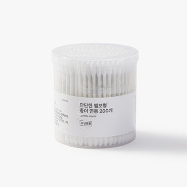 JAJU 단단한 엠보형 종이 면봉 200개-8806077969620