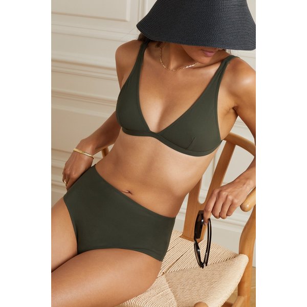 Recycled Triangle Bikini Top 그린 1647597292289392