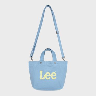 LEE 트위치 로고 코튼 미니 토트백 라이트 블루 LE2501BG18LB