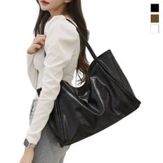  클래식 디자인 빅숄더백 노트북수납 캐주얼 오피스룩 (WCA3EAA)