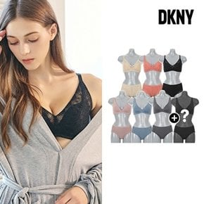 [하프클럽/DKNY UNDERWEAR]총 14종 DKNY 시티 뮤즈 브라 팬티 컬렉션6세트 + 본구성 랜덤 1세트