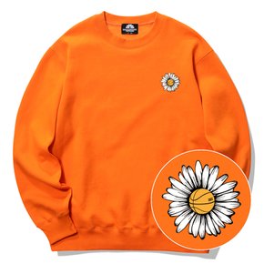 BIG DAISY LOGO 크루넥 맨투맨(오렌지)