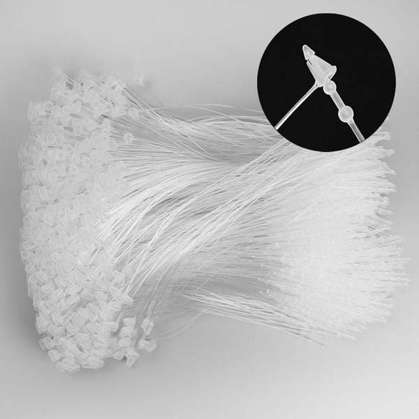 투명 PP 택끈 행택고리 라벨끈 12.5cm 1000개 - SSG.COM