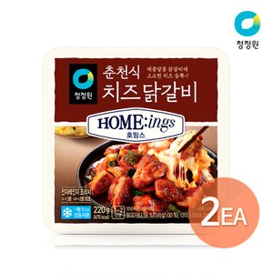 청정원 호밍스 밀키트 춘천식 치즈닭갈비 220g x 2개